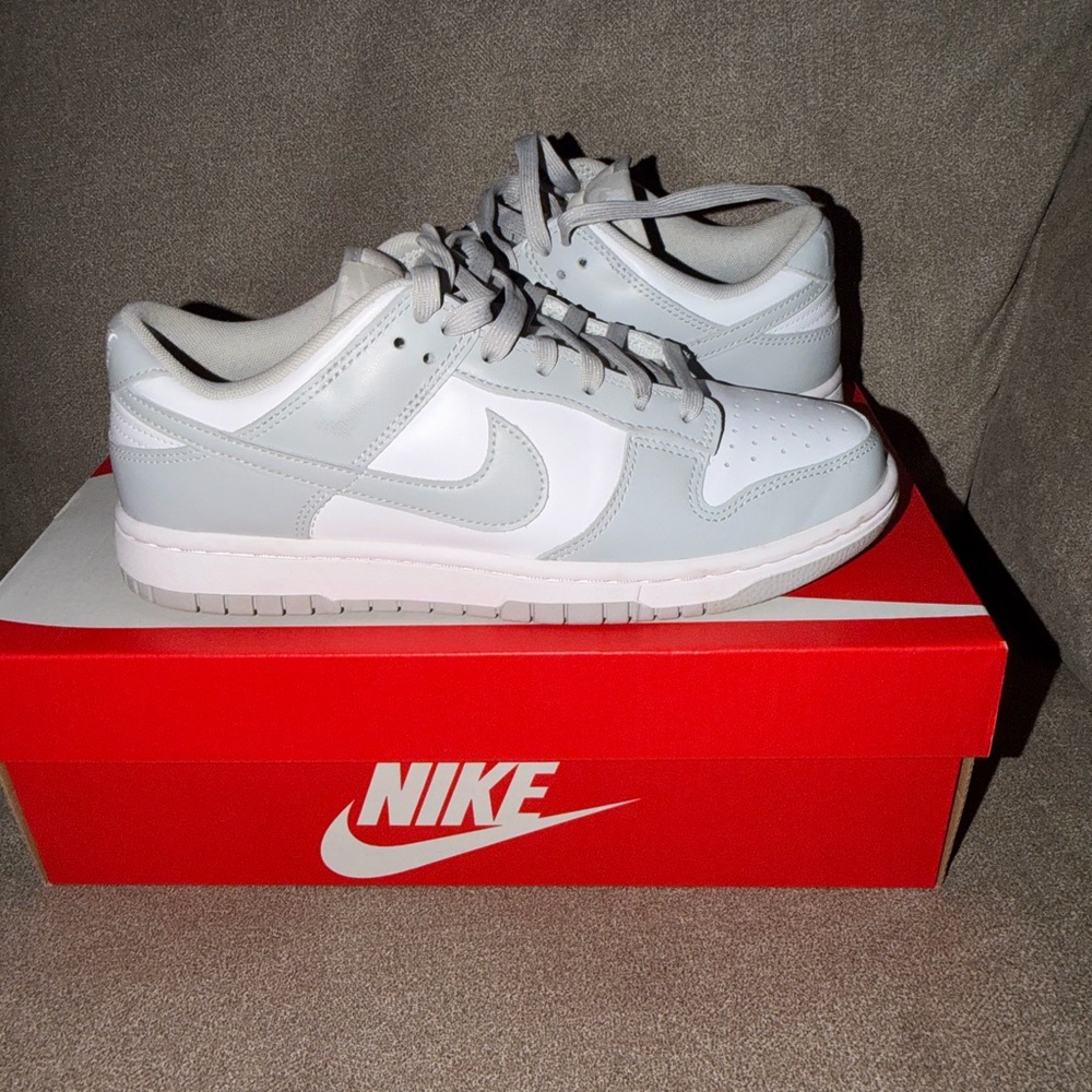Nike Gray and White Athletic Shoes